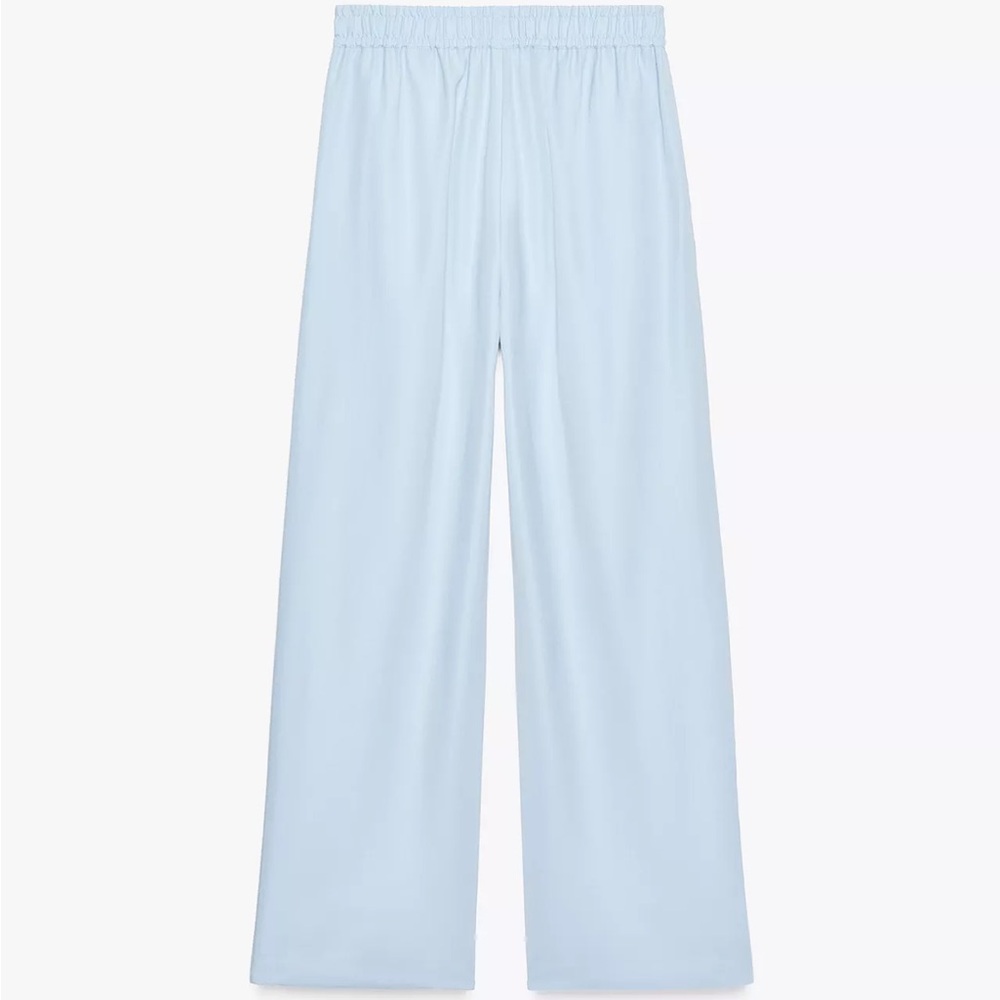 Zara Sky Blue Wide Leg Pants